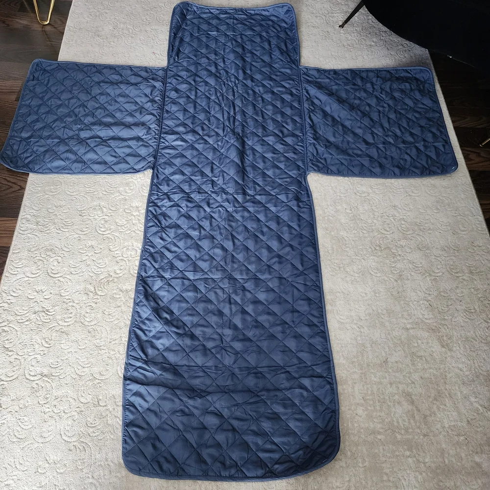 Navy Blue Quilted Recliner Cover New